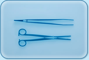 Pince anatomique en plastique autobloquante